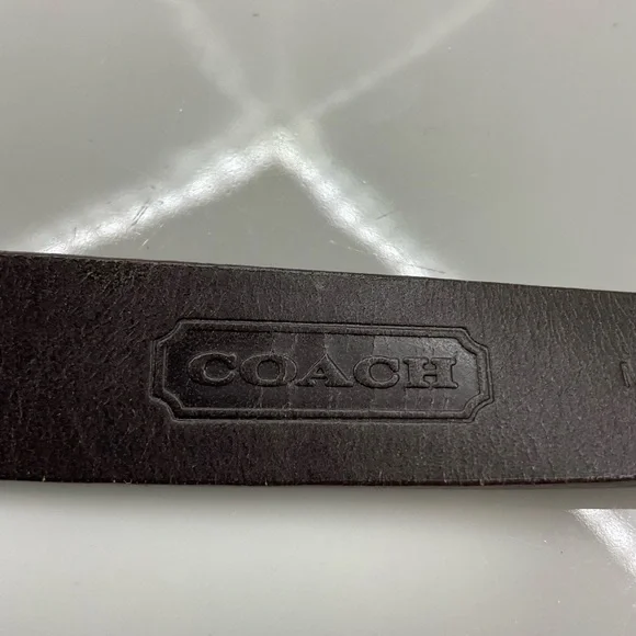 Coach Leather Belt Size Large Women’s Red Blue Brown 3969 - Picture 4 of 9